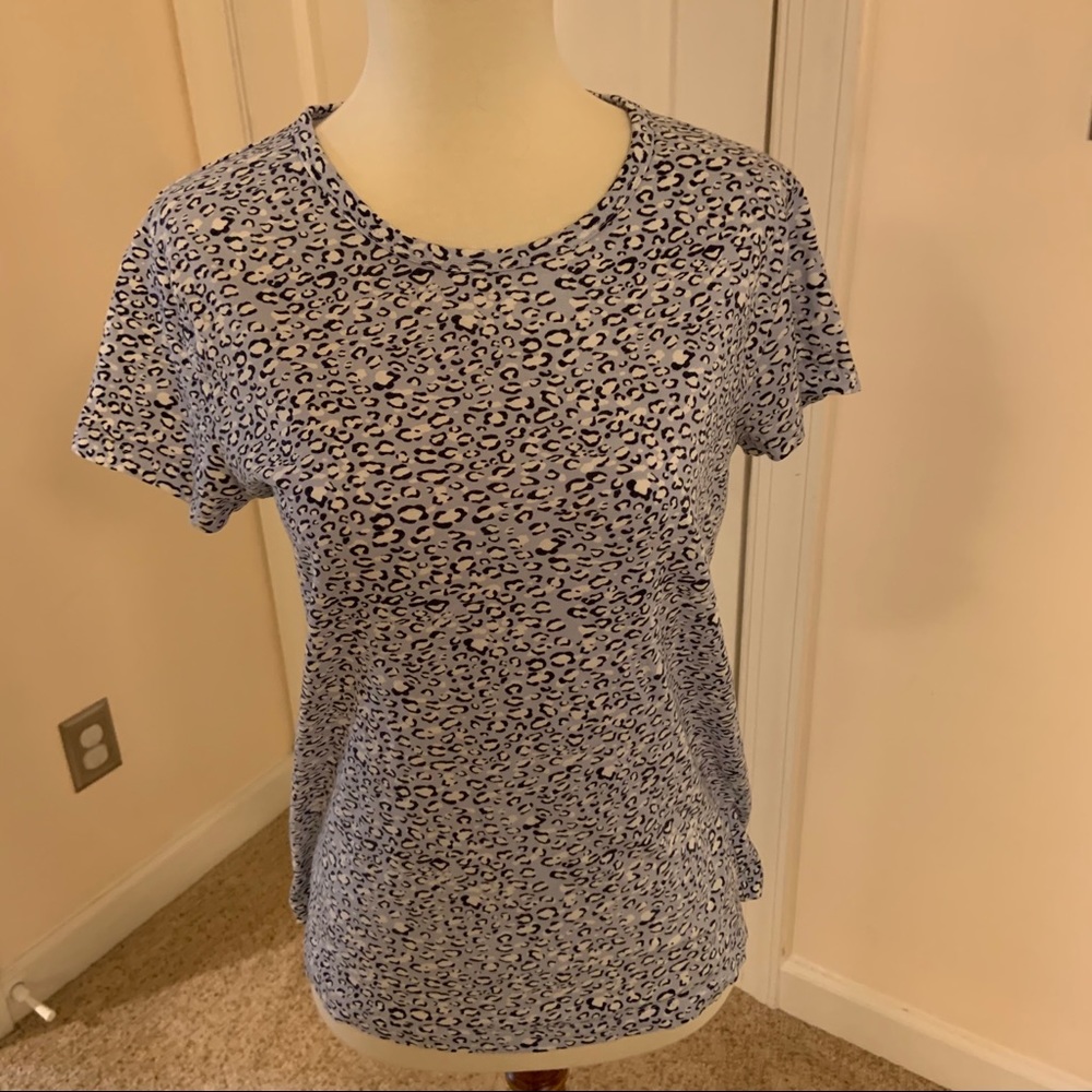 J Crew leopard tee